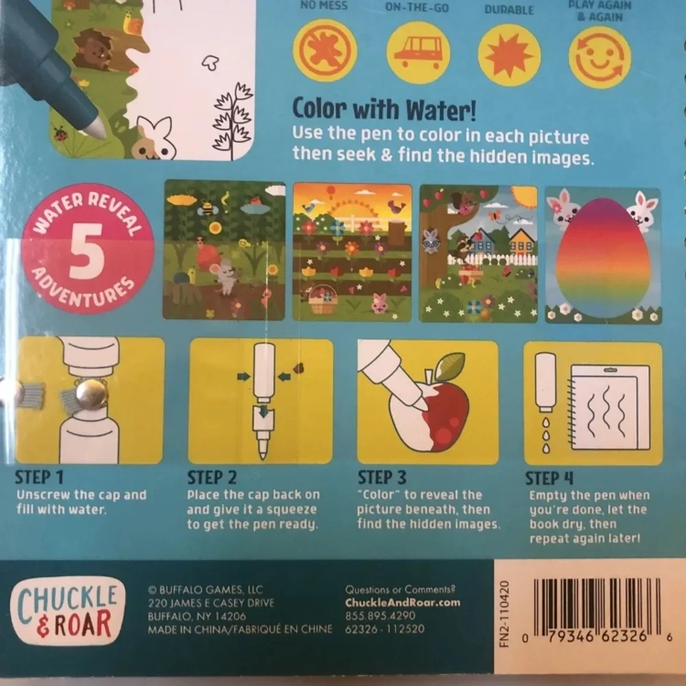 CHUCKLE & ROAR  50pc Floor Puzzle + Aqua Draw Spring Easter Lot 2